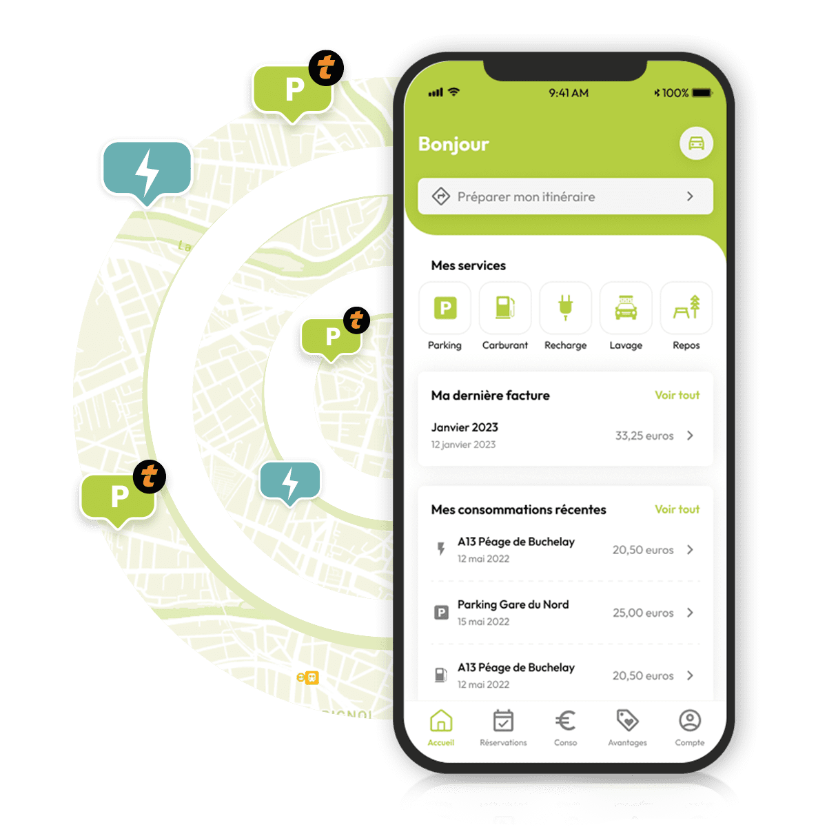 Bip&Go electronic toll payment app